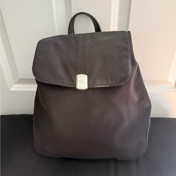 Ralph Lauren | Black Mini Backpack | Classic Style | 9x12 - Picture 1 of 10